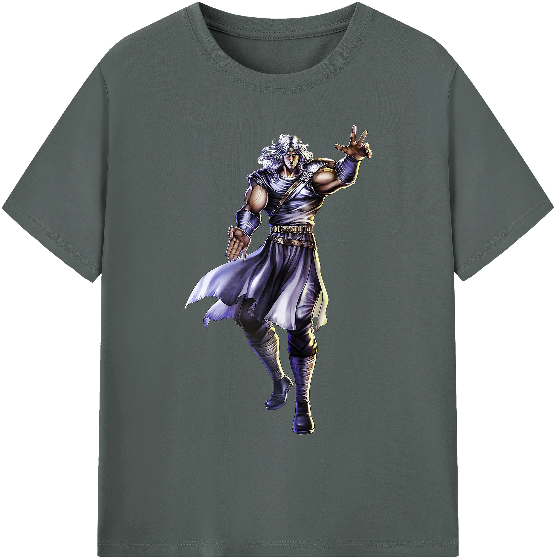 （画像用） 北斗の拳 Fist of the North Star 綿100％ メンズ半袖Tシャツ｜肌触りやわらか＆通気性
